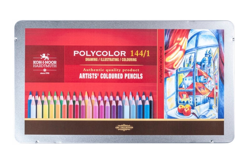 Koh I Noor. Crayons 144pc. Art_colour. Etsy