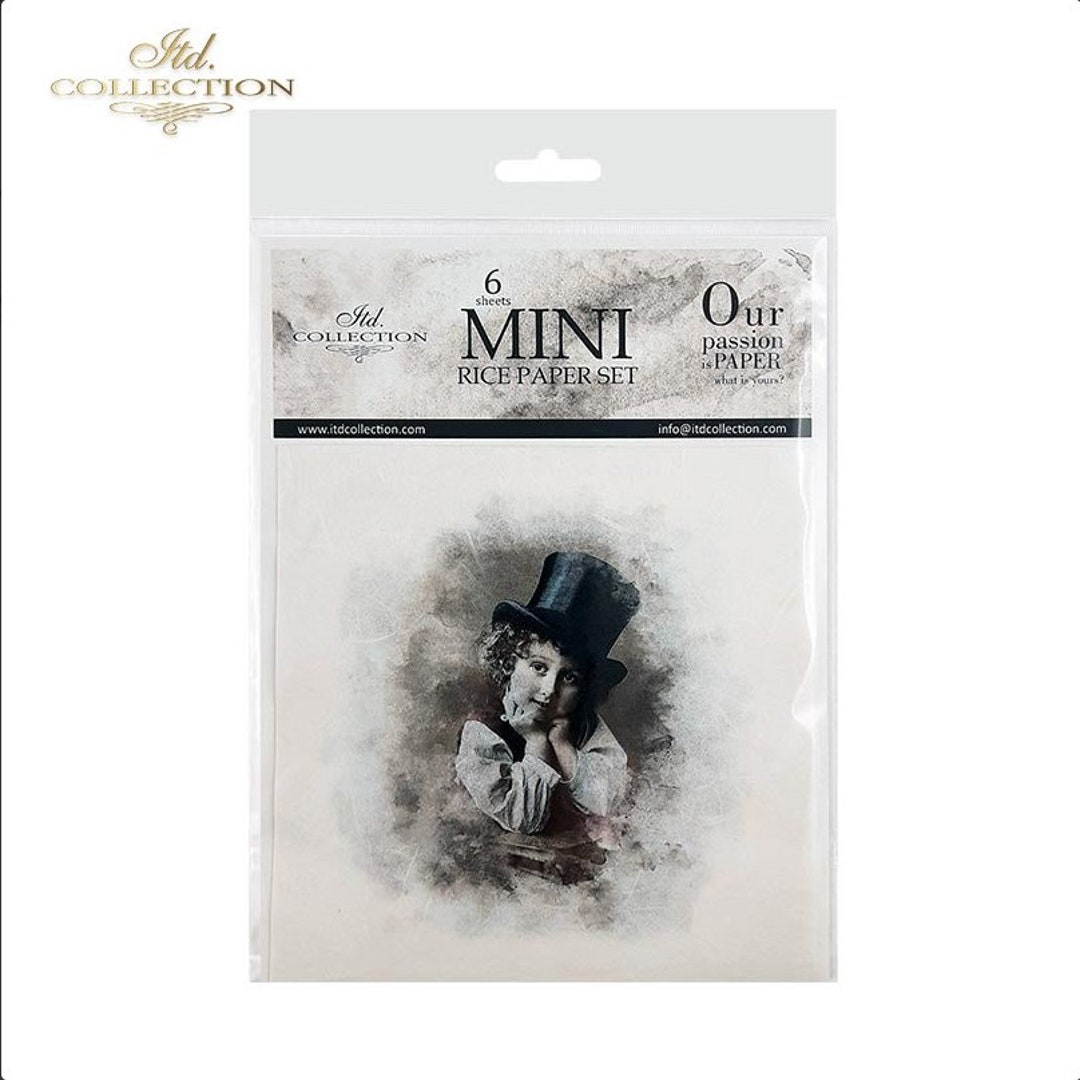 ITD Collection.rice Paper Set 6 Sheets of Rice Paper 14.8x14.8 Cm_ ITD ...