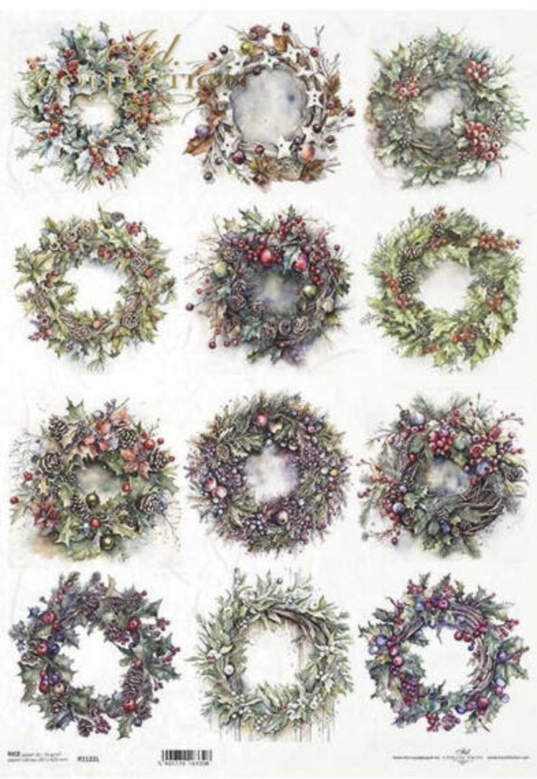 ITD Collection. Rice Paper A3 11x16 Christmas - Etsy