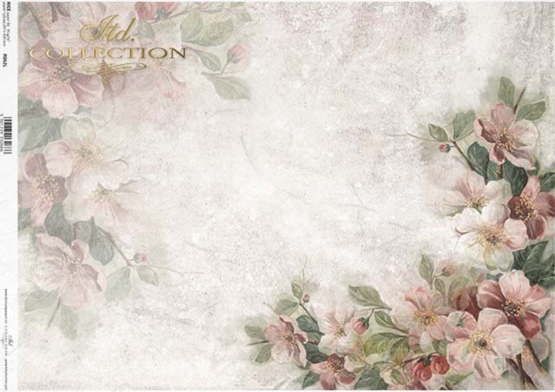 ITD Collection_ Rice Paper_ Flowers_ Roses_ A3 - Etsy