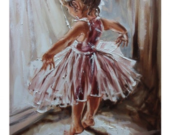 Arabesque. Rice paper 11x16 (3 pc) Little dancer. A3. Decoupage.