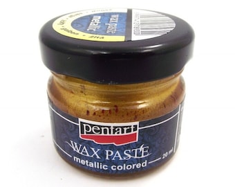 Pentart. Wax paste. Gold. 20ml.