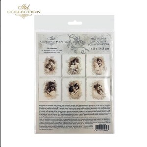 ITD Collection.rice Paper Set 6 Sheets of Rice Paper 14.8x14.8 Cm_ ITD ...