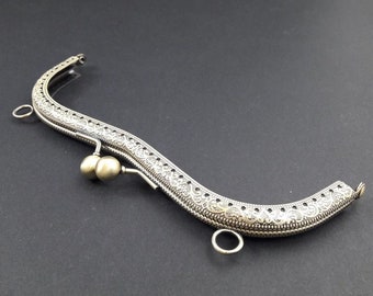 Bag hanger, metal, 20.5 cm length_antique gold. Jewelry.