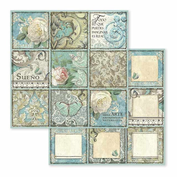 Papier scrapbooking fantaisie 19609 (30x30)