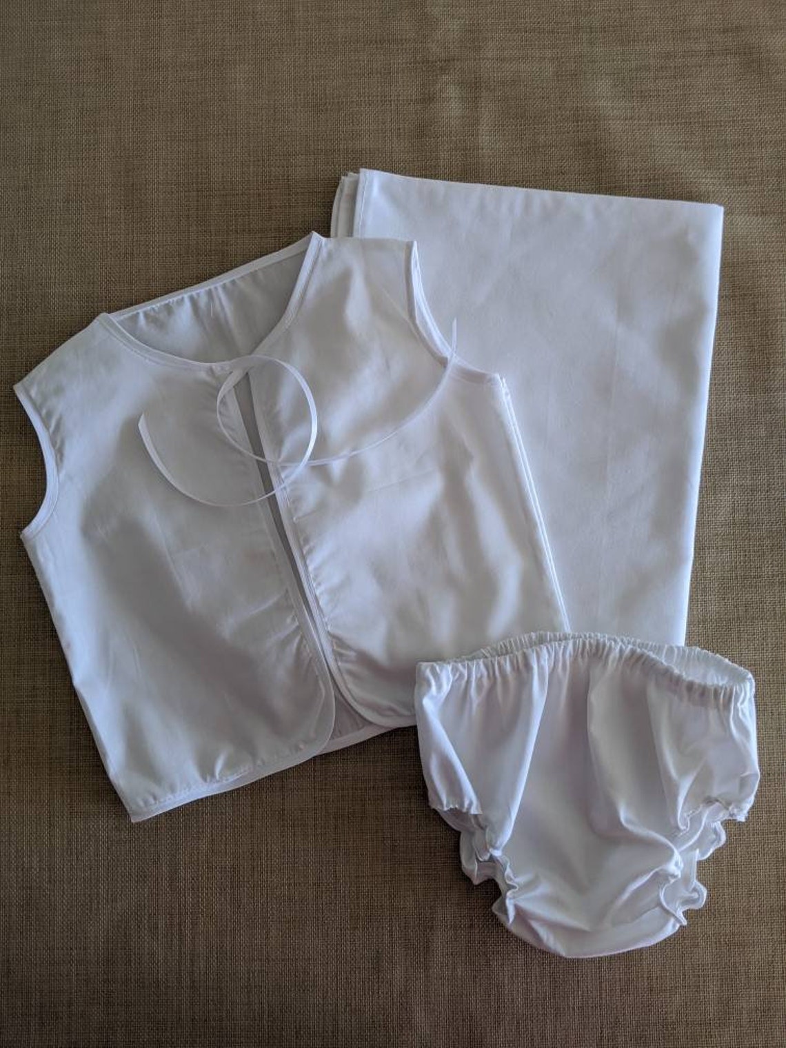 Ladopana Set Unisexchristening Underwearbaby Undergarments for Orthodox Baptismgreek Orthodox