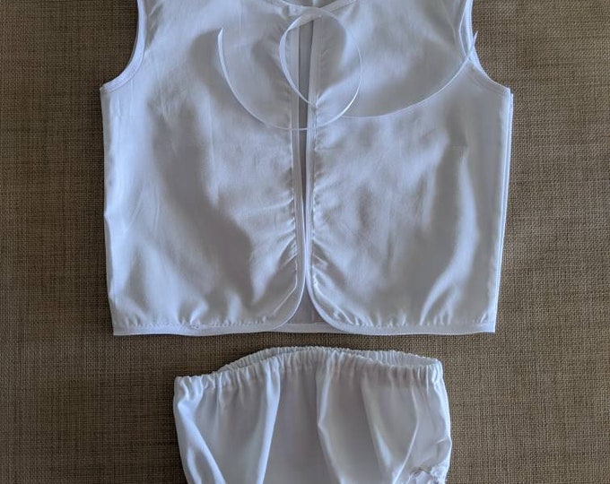 Ladopana Set Unisexchristening Underwearbaby Undergarments for Orthodox Baptismgreek Orthodox