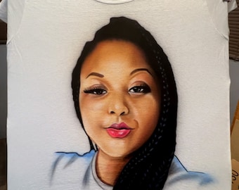 Custom Airbrush Canvas Portrait