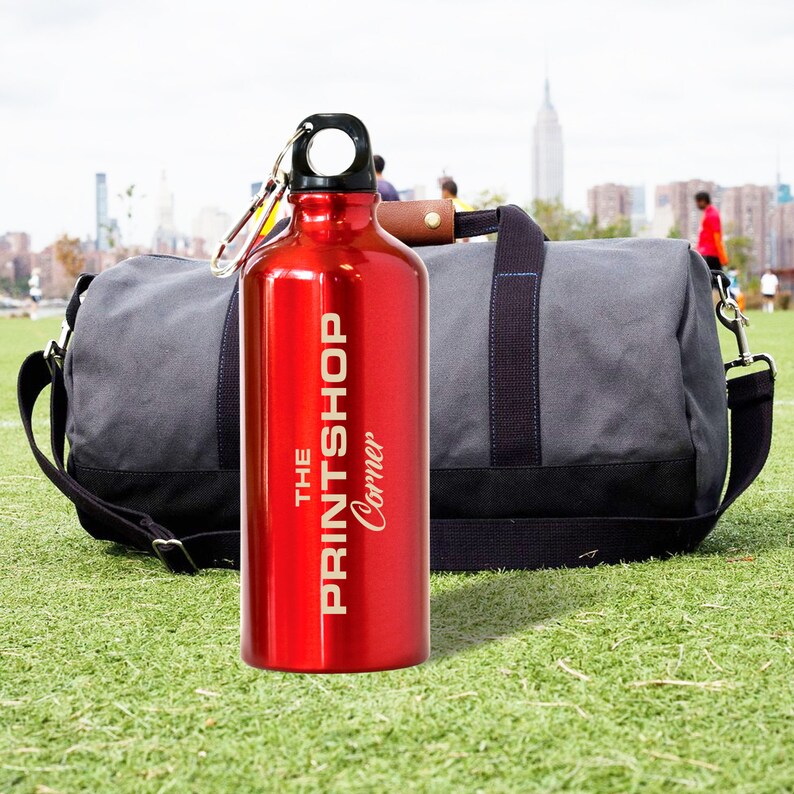 Personalized Metal Water Bottles Custom Logo Printed Sports Etsy