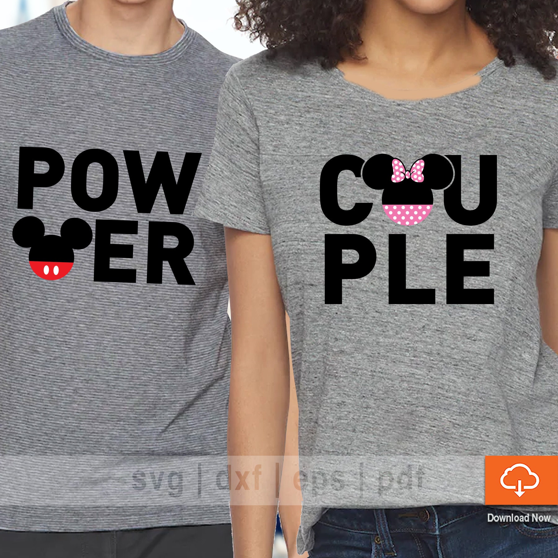 Download Cute Couples Matching T Shirt Design Svg Cutting Files Cute Etsy