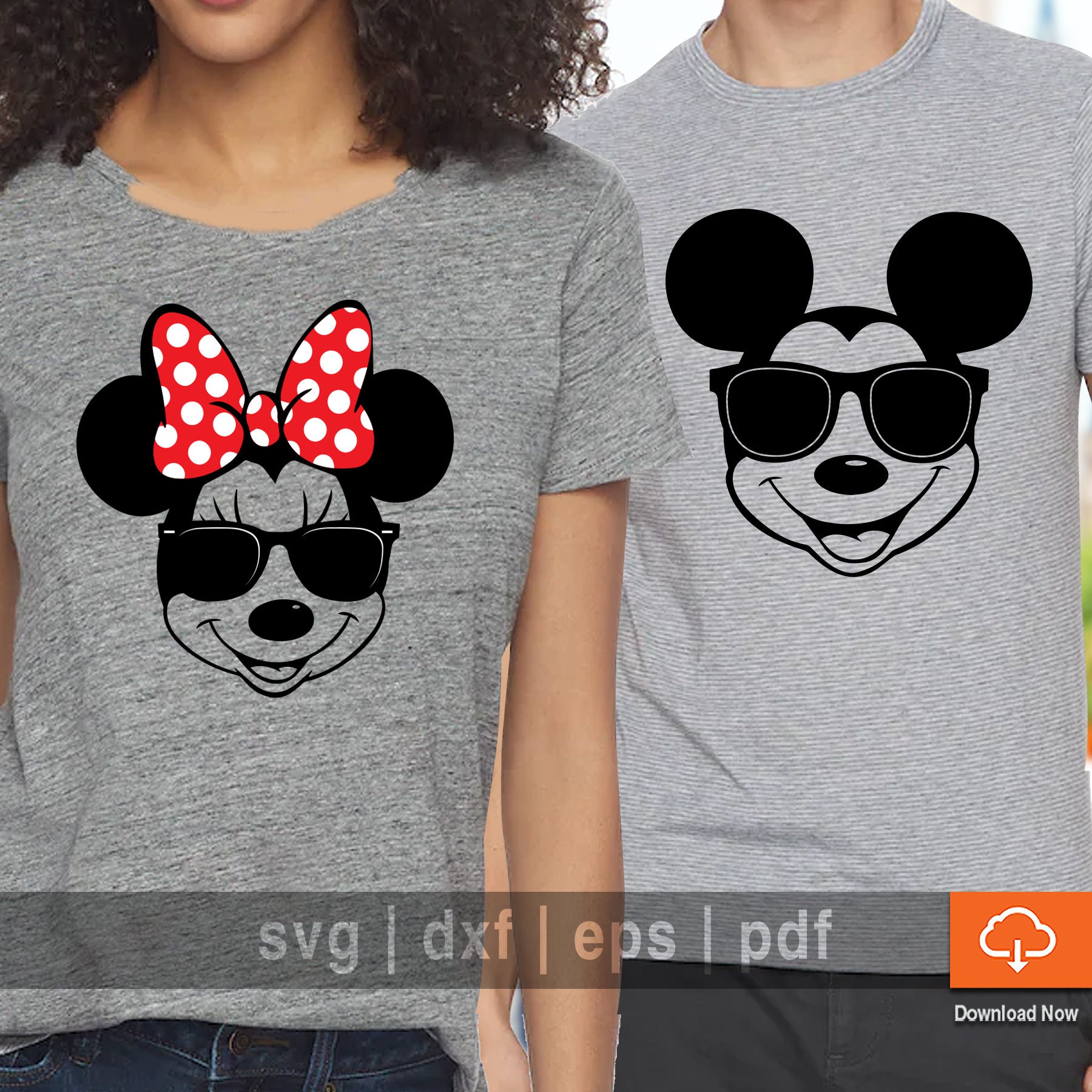 His Hers Disney T Shirt Design SVG 