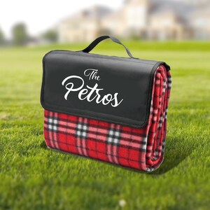 Monogrammed picnic blanket hotsell