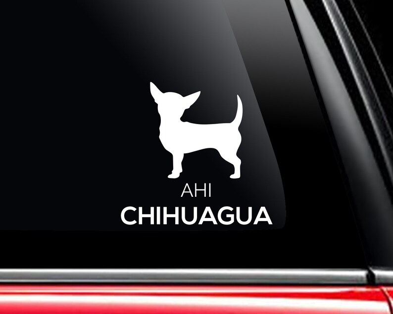 Chihuahua 01 In Watercolor Vinyl Waterproof Sticker Decal - Foto 3
