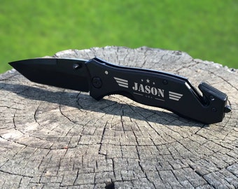 Custom Personalized Knife Gift Laser Engrave Cool Gifts for Men