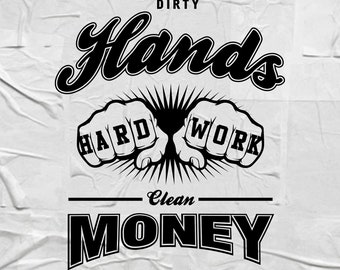 Clean Money Dirty Hands Svg - Etsy