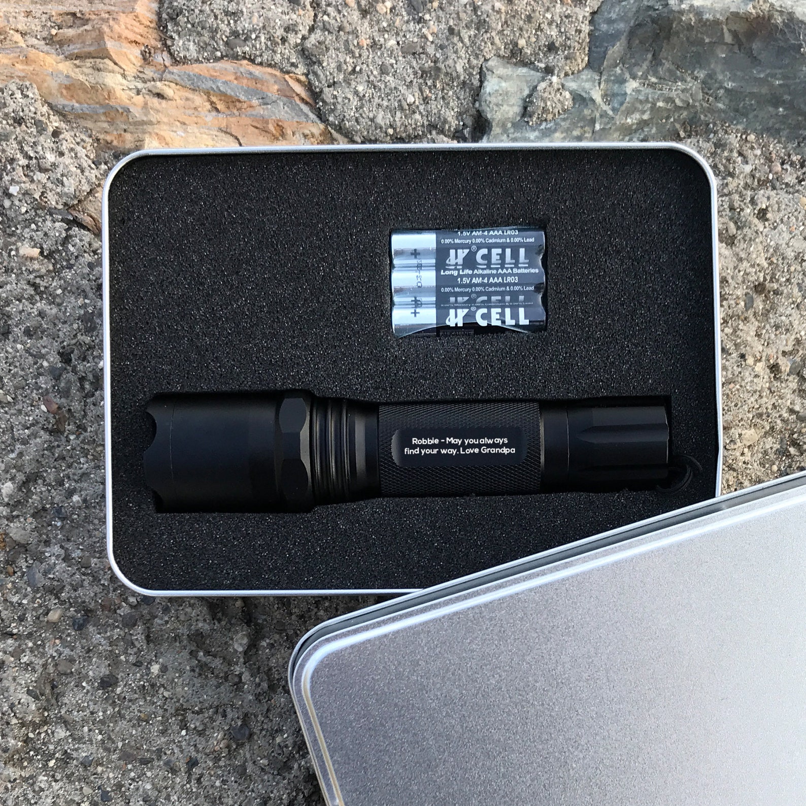 Custom Engraved Flashlight LED Tactical Flashlights W/ Etsy