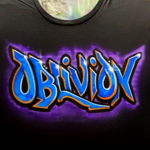 Custom Graffiti Shirts Custom Black 90s Mens Tee