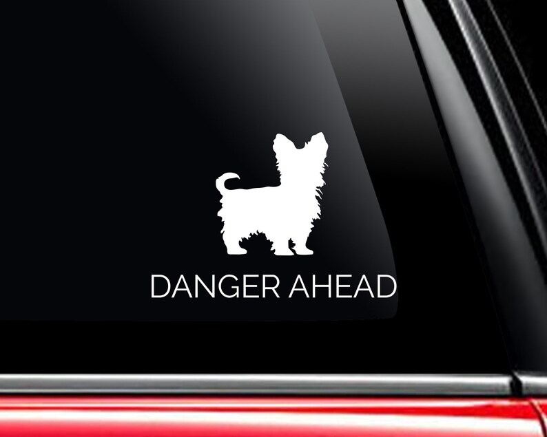 Yorkshire Terrier Vinyl Window Decals Make a Decal Online W/ Etsy