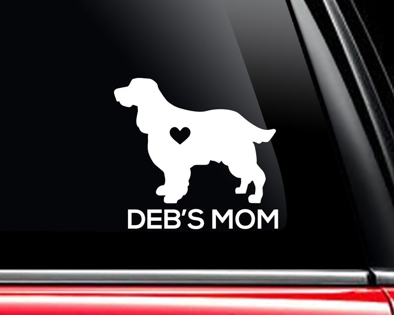 Spaniels Vinyl Window Decals Make a Decal Online W/ Decal Etsy