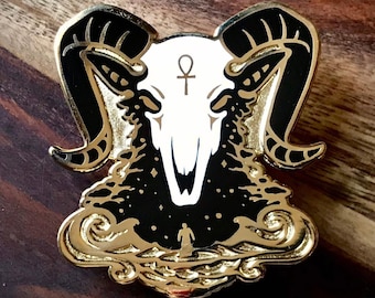 B-GRADE Khnum Enamel Pin - Cosmic Pantheon Egypt, Egyptian Gods, Egyptian Mythology, Egyptian Pins, Egypt Pin, Witchy Pins, Occult Pins