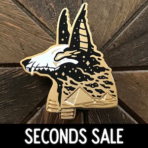 B-GRADE Anubis Enamel Pin - Cosmic Pantheon Egypt, Egyptian Gods, Egyptian Mythology, Egyptian Pins, Anpu Pin, Witchy Pins, Occult Pins,Anpu