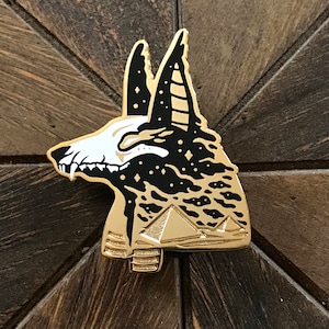 Anubis Enamel Pin - Cosmic Pantheon Egypt, Egyptian Gods, Egyptian Mythology, Egyptian Pins, Anpu Pin, Witchy Pins, Occult Pins, Anpu