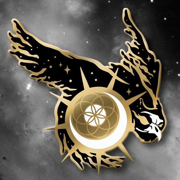 Owl Spirit Enamel Pin: owl pin, bird pin, owl enamel pin, spooky enamel pins, occult pin, owl spirit