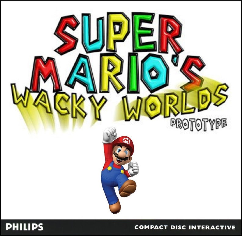 Super Mario Wacky Worlds Reproduction Custom Philips Cdi Game Etsy