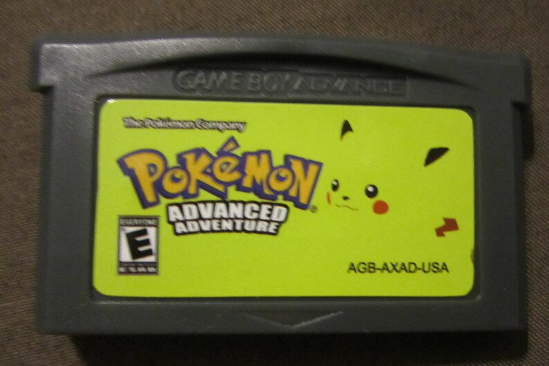 Pokemon Advanced Adventure Version Fan Made Nintendo Game Boy Advance Gba Game Adv