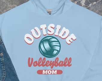 Outside Hitters Volleyball Mom Hoodie, Club Volleyball Mom Hoodie, Travel Volleyball Mom, Volleyball Mom Era, Volleyball Gift For Mom