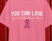 You Can Look T-Shirt, I Beat Cancer T-shirt, Breast Cancer Survivor T-Shirt, Pink Ribbon Shirt, Cancer Warrior, Breast Cancer Support Shirt
