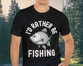Elegant I'd Rather Be Fishing Shirt, Gift For Husband Fishing Shirt, Classy Fisherman Shirt, Fishing Lover T-Shirt, Fishing Shirt For Dad,
