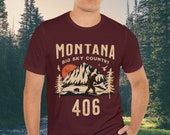 406 Shirt, Montana T-Shirt, Big Sky Country T-Shirt, Montana Gift, Montana Lover, Montana Big Foot Sasquatch, Montana Yeti, Montana Outdoors
