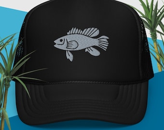 Bass Fishing Foam Trucker Hat, Largemouth Bass Trucker Hat, Bass Fisherman Gifts, Bass Fishing Dad Hat, Bass Fishing Cap, Bass Fishing Gifts