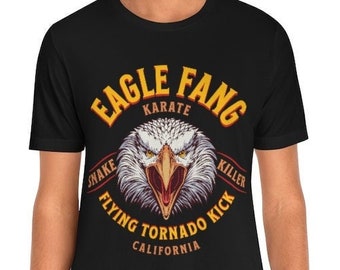 Cobra Kai Eagle Fang Dojo T-Shirt, Miyagi Do Dojo, Retro 80s and 90s Vintage Movie Shirt, Cobra Kai Gift Idea, All Valley Tournament, Kobra