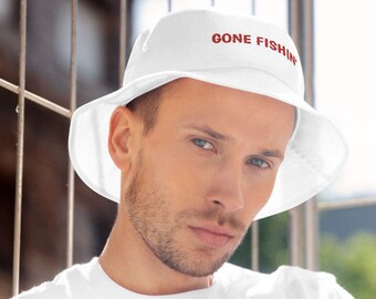 Gone Fishin' Bucket Hat, Fishermen Bucket Hat, Fishing Lover Bucket Hat, Fishing Gift, Fishermen Wear, Fishing Bucket Hat, Fishermen Outfit