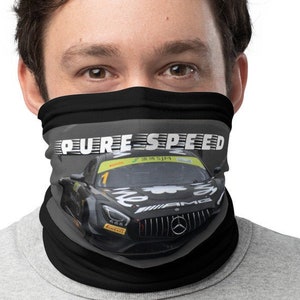 F1 Racing Face Mask Neck Gaiter Mercedes Amg Face Mask Neck Etsy