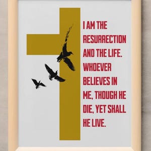 Bible Verse Easter Wall Art, Jesus Christ Wall Art PNG Digital Download, Jesus Digital Print, Christian Printable Wall Art, He Is Risen Art