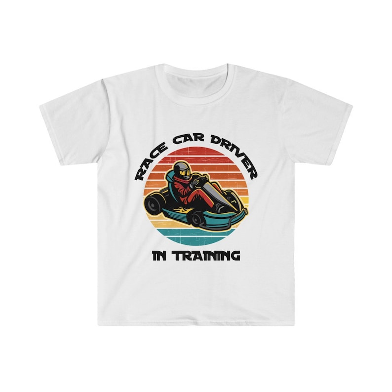 F1 Racing T-Shirt Fast Drivers Race Car Driver in Training image 2