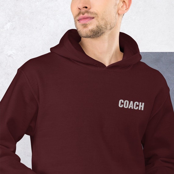 Coach Hoodie Football Coach Hoodie Basketball Coach Etsy