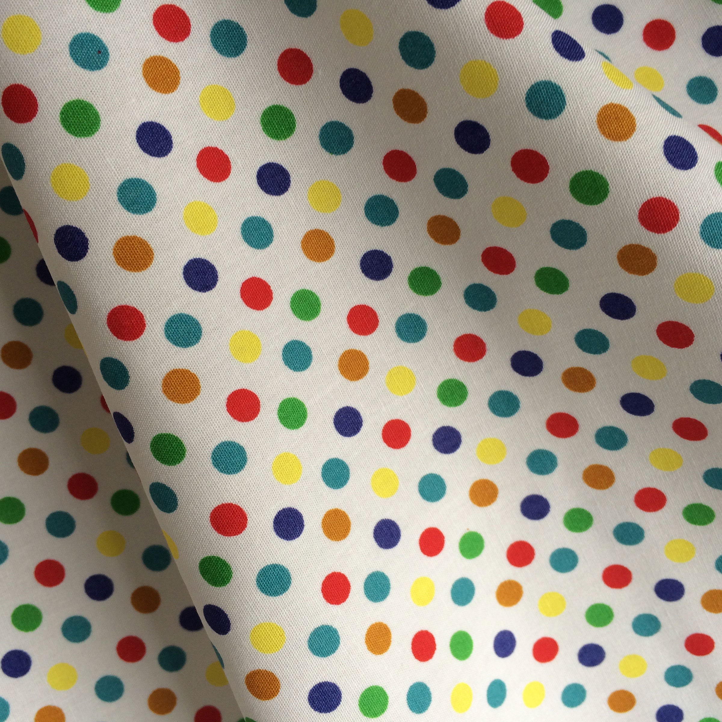 100% Cotton Fabric Dots Polka Confetti Dotty 0.5m | Etsy