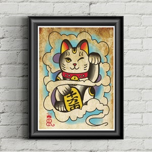 Lucky Cat 8x10 print
