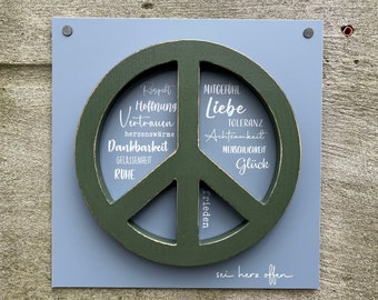 Wandbild Peace / Frieden