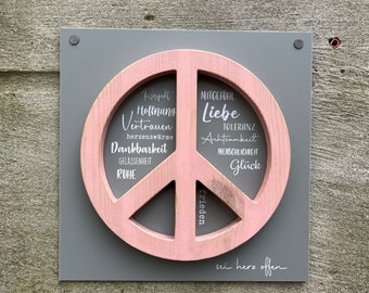 Wandbild Peace / Frieden