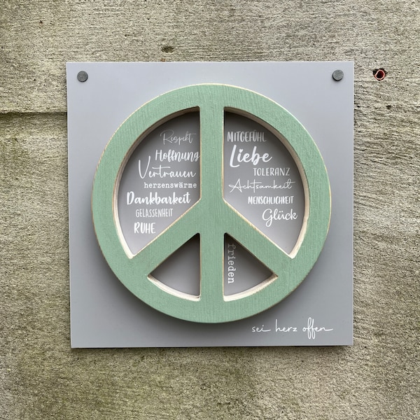 Wandbild Peace / Frieden