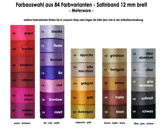 Satinband helllila 12 mm 25 m Schleifenband Geschenkband Dekoband