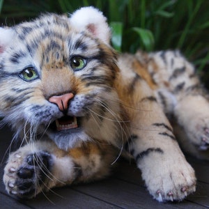 Weisse Tiger Junge Spielzeug Tiger Junge Realistische Tiger Etsy