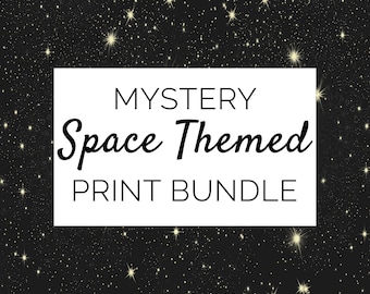 Mystery Space Themed Print Bundle A5/A4/Square High Quality