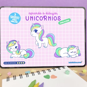 How to draw unicorns, Guide to drawing, learn to draw, drawing course, drawing for children, children&#39;s drawing lessons, tutorial