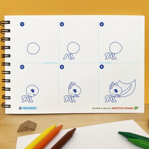 Tutorial Insects How to Draw KAWAII INSECTS, Drawing Guide, Learn to Draw, Drawing ...